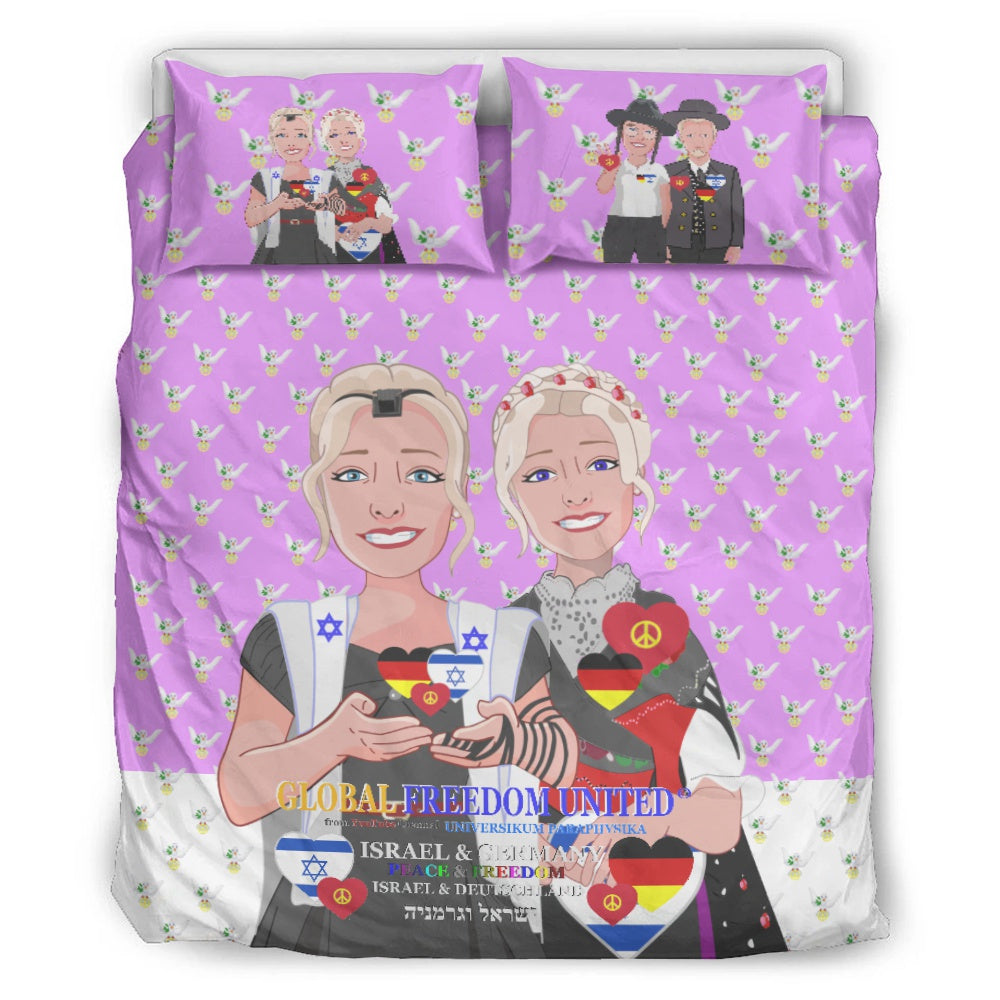 Bed Line GLOBAL FREEDOM UNITED© Women Israel & Germany Lilac