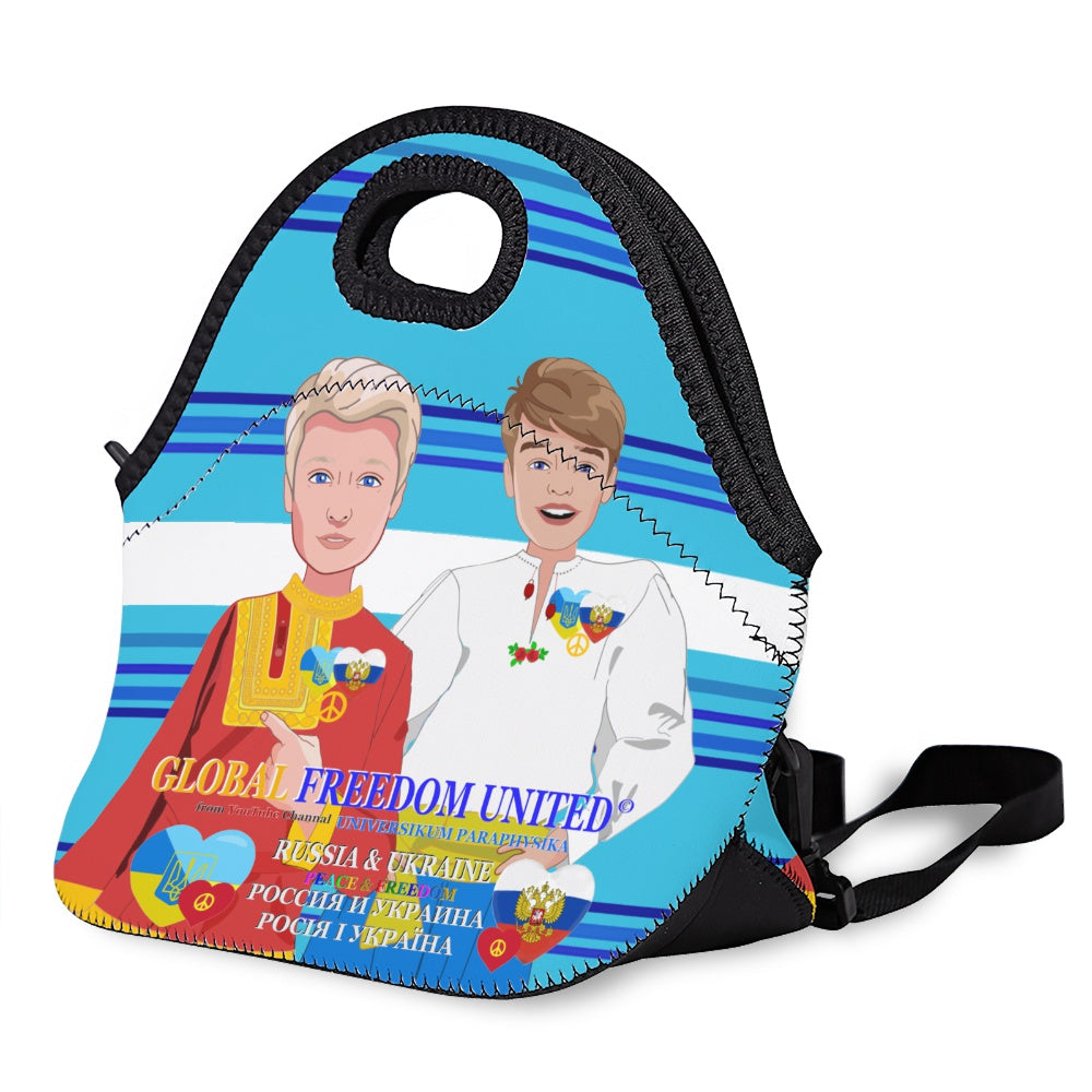 Meal Bag With Strap GLOBAL FREEDOM UNITED© Women Ukrain & Russia Blue 1