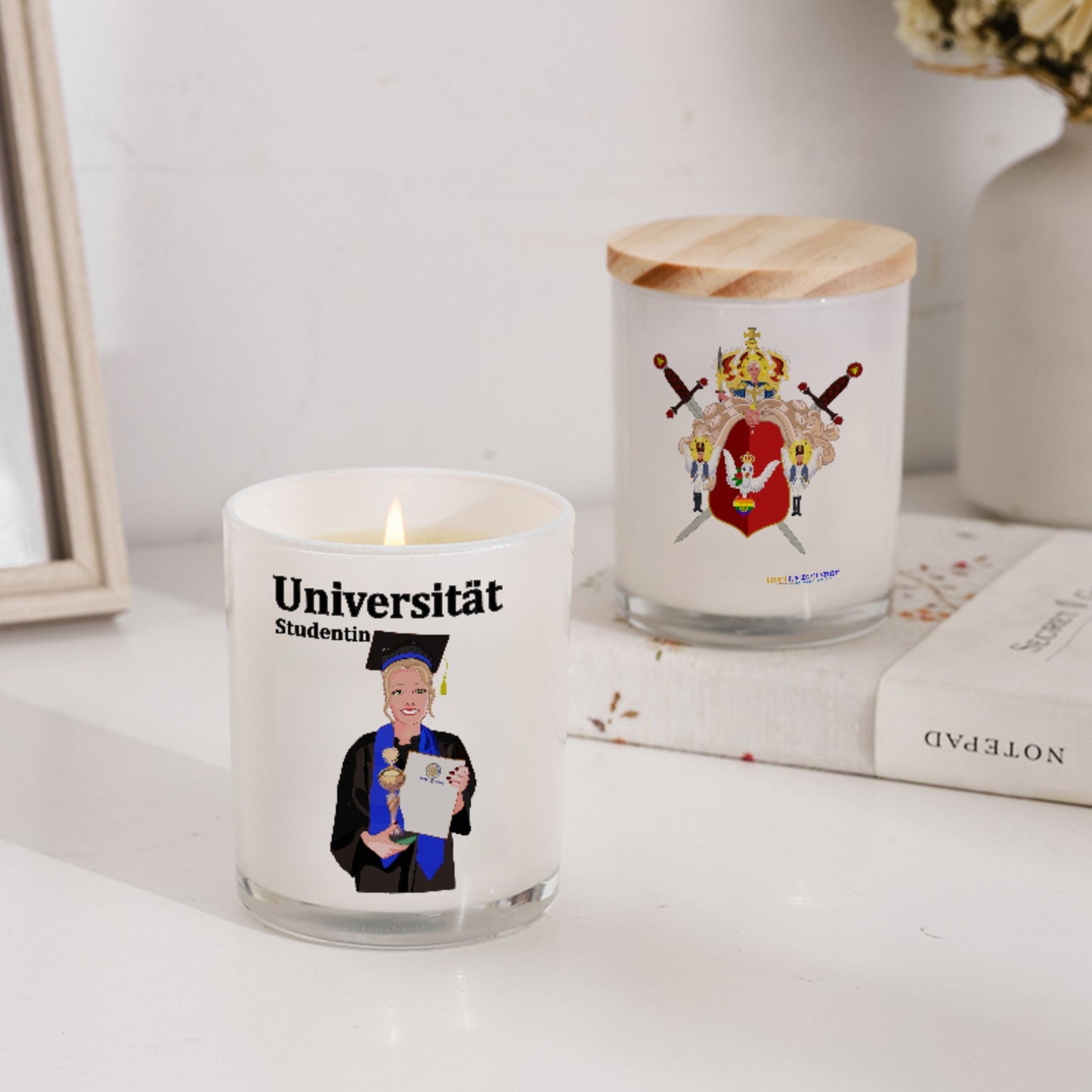 Scented Soy Candle Global Freedom United Student Girl Cooper Place Blond Hair 4