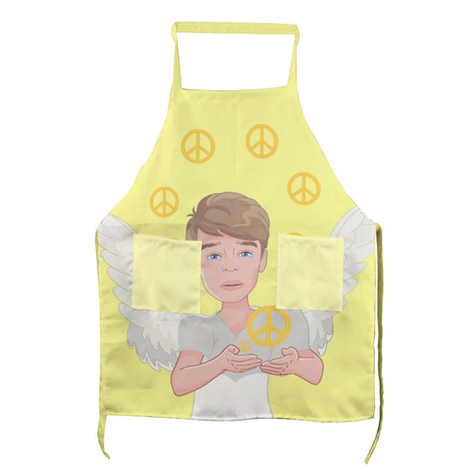 Apron GLOBAL FREEDOM UNITED© Boy Peace Of Angels Yellow