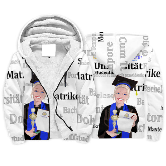 Plush Hoodie Global Freedom United Student Girl Golden Place Blond Hair 2