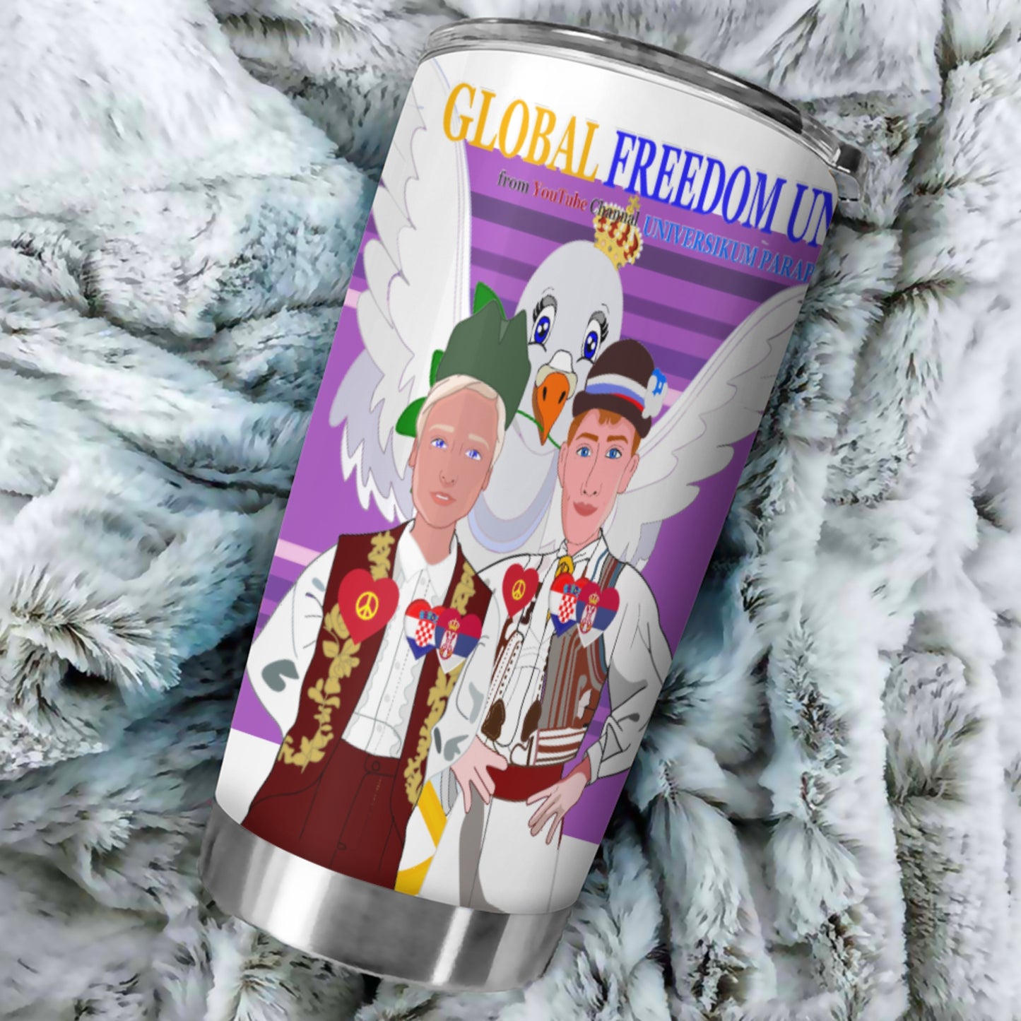 Tumbler Global Freedom United Men Croatia & Serbia Lilac