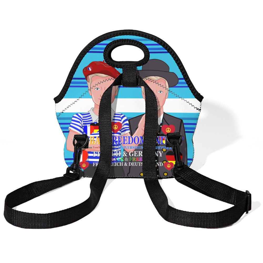 Meal Bag With Strap GLOBAL FREEDOM UNITED© Men French & Germany Blue 1