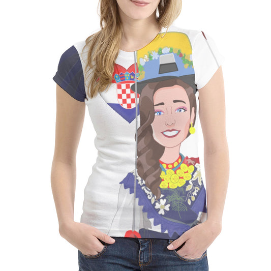 Women´s T-shirt Global Freedom United Couple Croatia