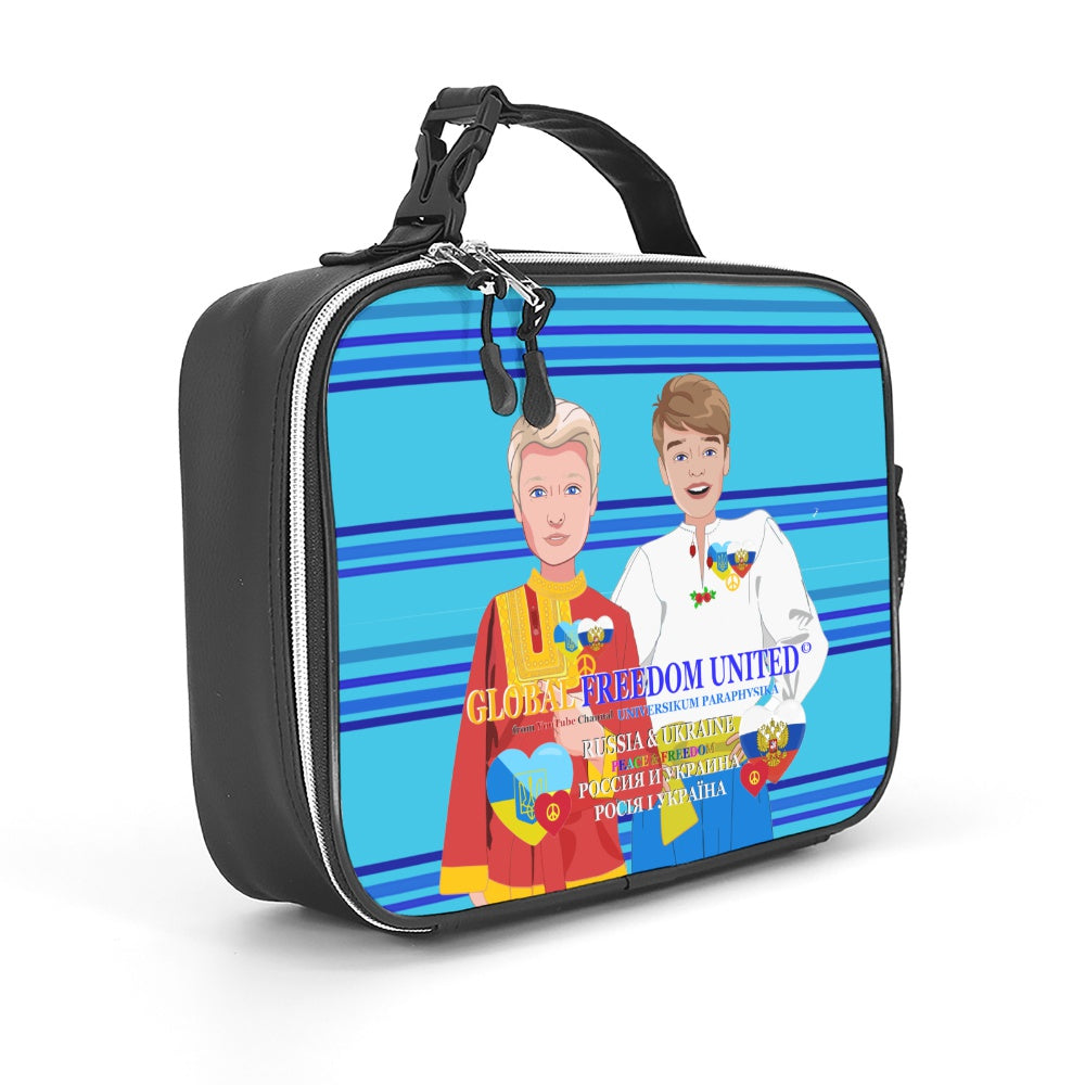 Leather Meal Back GLOBAL FREEDOM UNITED© Men Ukrain & Russia Blue