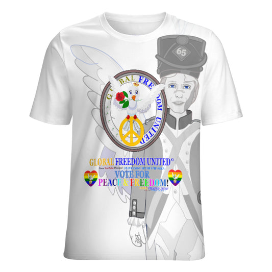 Women´s T-shirt GLOBAL FREEDOM UNITED© Dove Of Peace With Archangel Michael