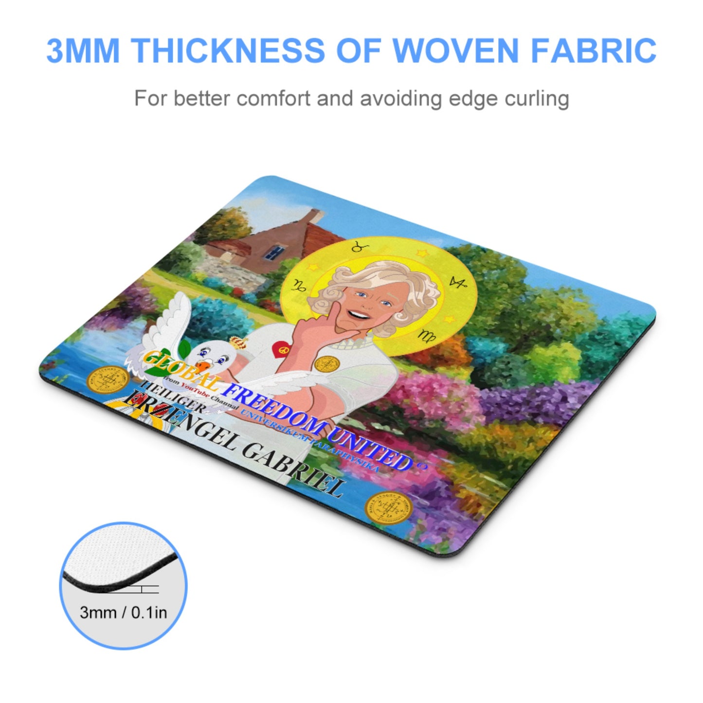 Mouse Pad GLOBAL FREEDOM UNITED©  Archangel Gabriel