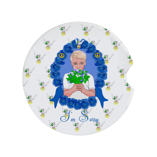 Cermaic Car Coaster Global Freedom United I´m Sorry From A Boy