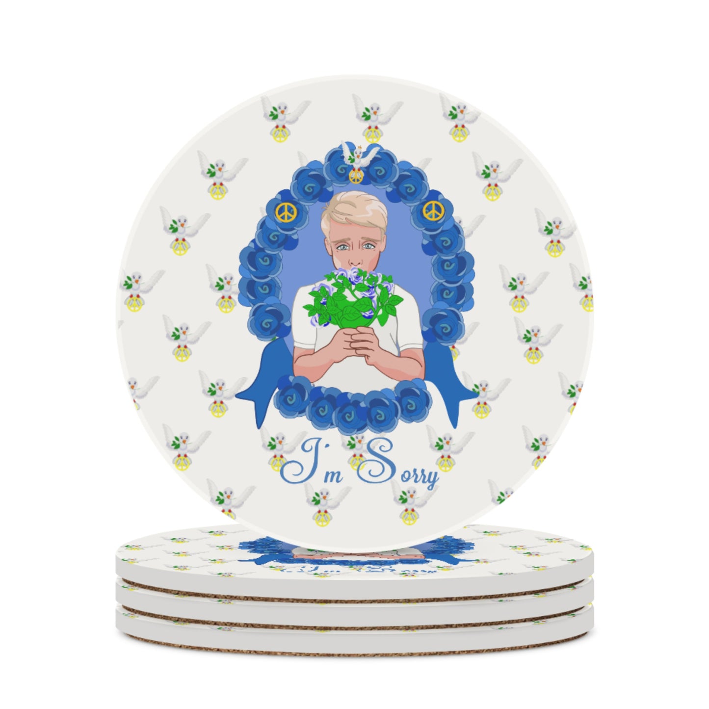 Ceramic Coaster Global Freedom United I´m Sorry From A Boy