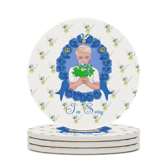 Ceramic Coaster Global Freedom United I´m Sorry From A Boy