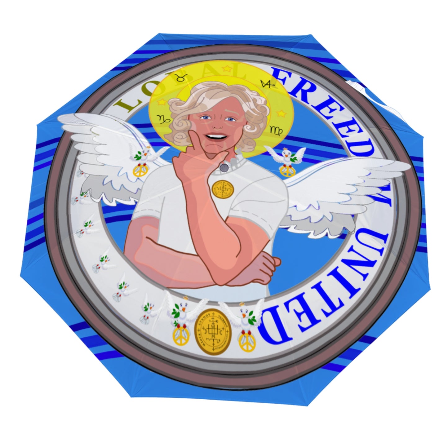 Umbrella GLOBAL FREEDOM UNITED©  Archangel Gabriel Blue