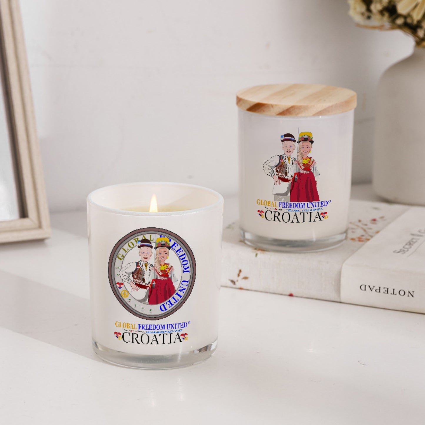 Scented Soy Candle Global Freedom United Couple Edition Croatia