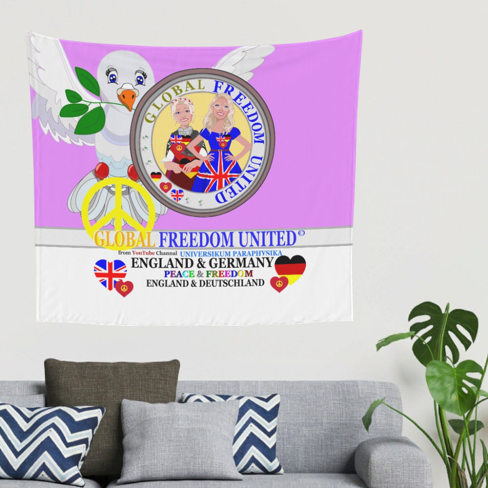 Tapestry Global Freedom United Women England & Germany Old Peace Lilac