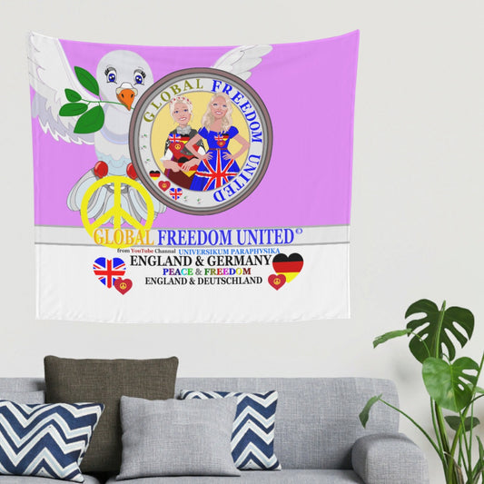 Tapestry Global Freedom United Women England & Germany Old Peace Lilac