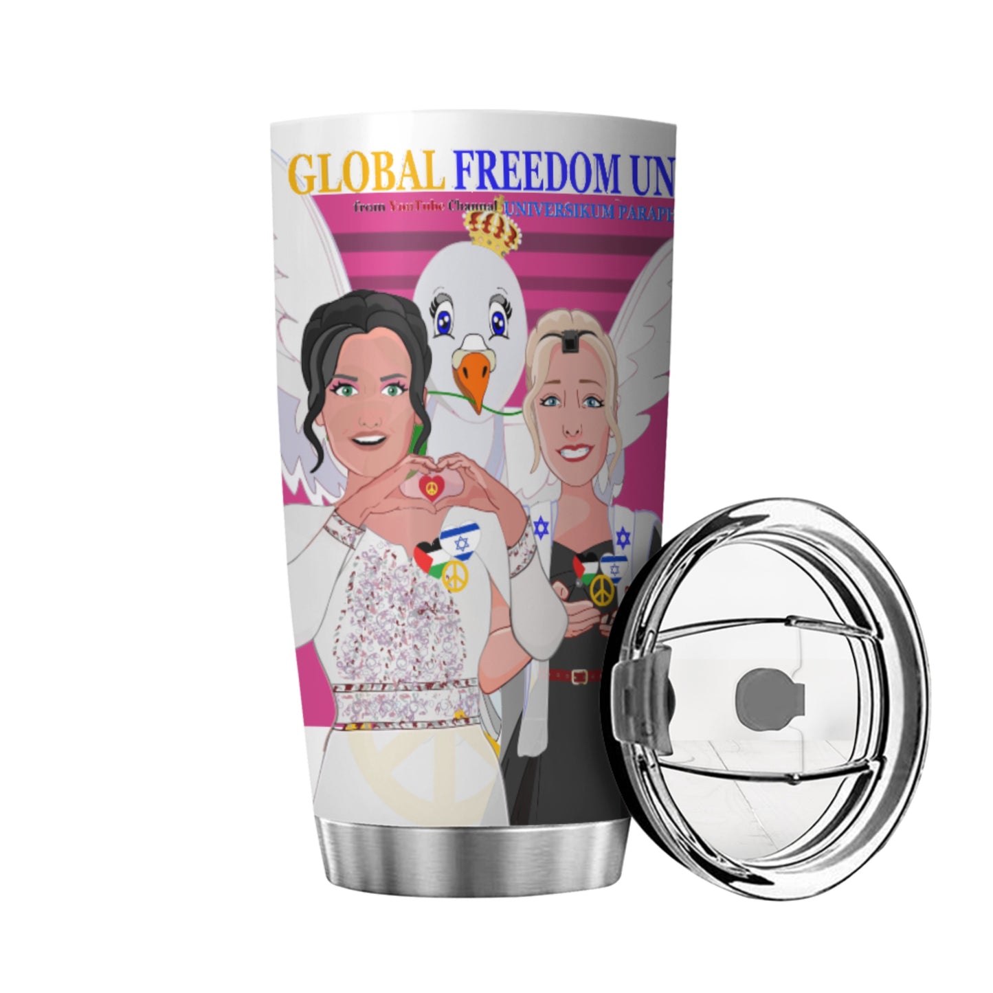 Tumbler Global Freedom United Women Palestina & Israel Pink