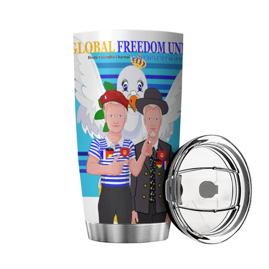 Tumbler Global Freedom United Men French & Germany Old Peace Blue