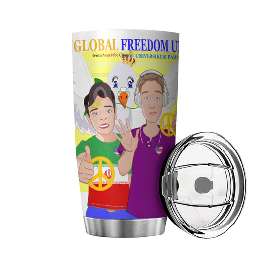 Tumbler GLOBAL FREEDOM UNITED© Men Iran & USA Yellow
