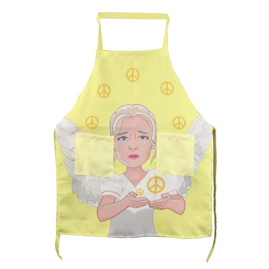 Apron GLOBAL FREEDOM UNITED© Peace Of Angels Yellow