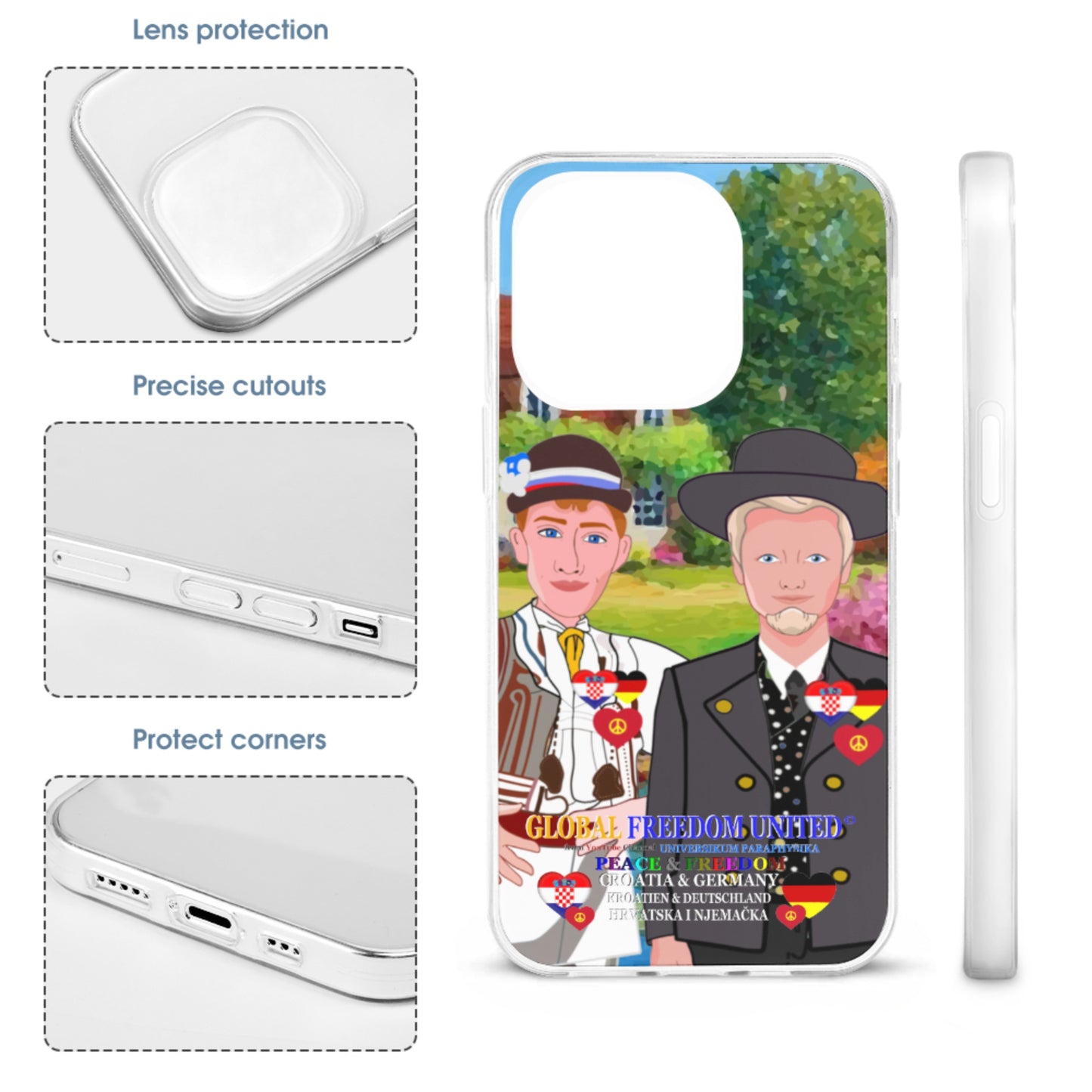 Mobile Phone Case GLOBAL FREEDOM UNITED© Men Croatia & Serbia