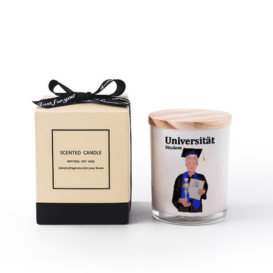 Scented Soy Candle Global Freedom United Student Boy Golden Place Blond Hair 1