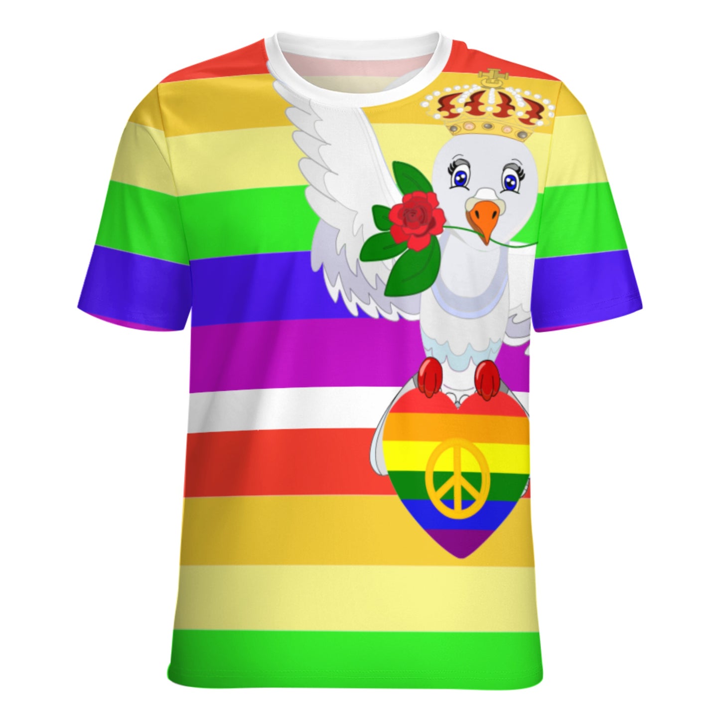 Women´s T-shirt Global Freedom United Dove Of Peace Without Text