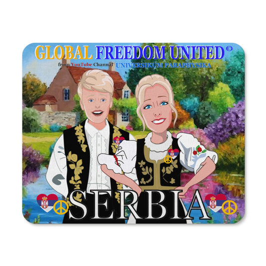 Mouse Pad Global Freedom United Couple Edition Serbia Black One