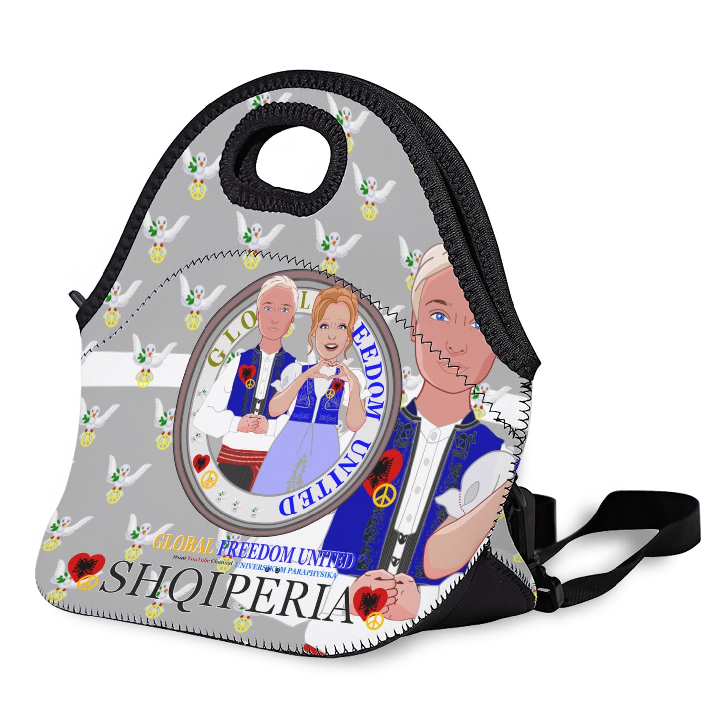 Meal Bag With Straw GLOBAL FREEDOM UNITED© Couple Albania Grey Boy