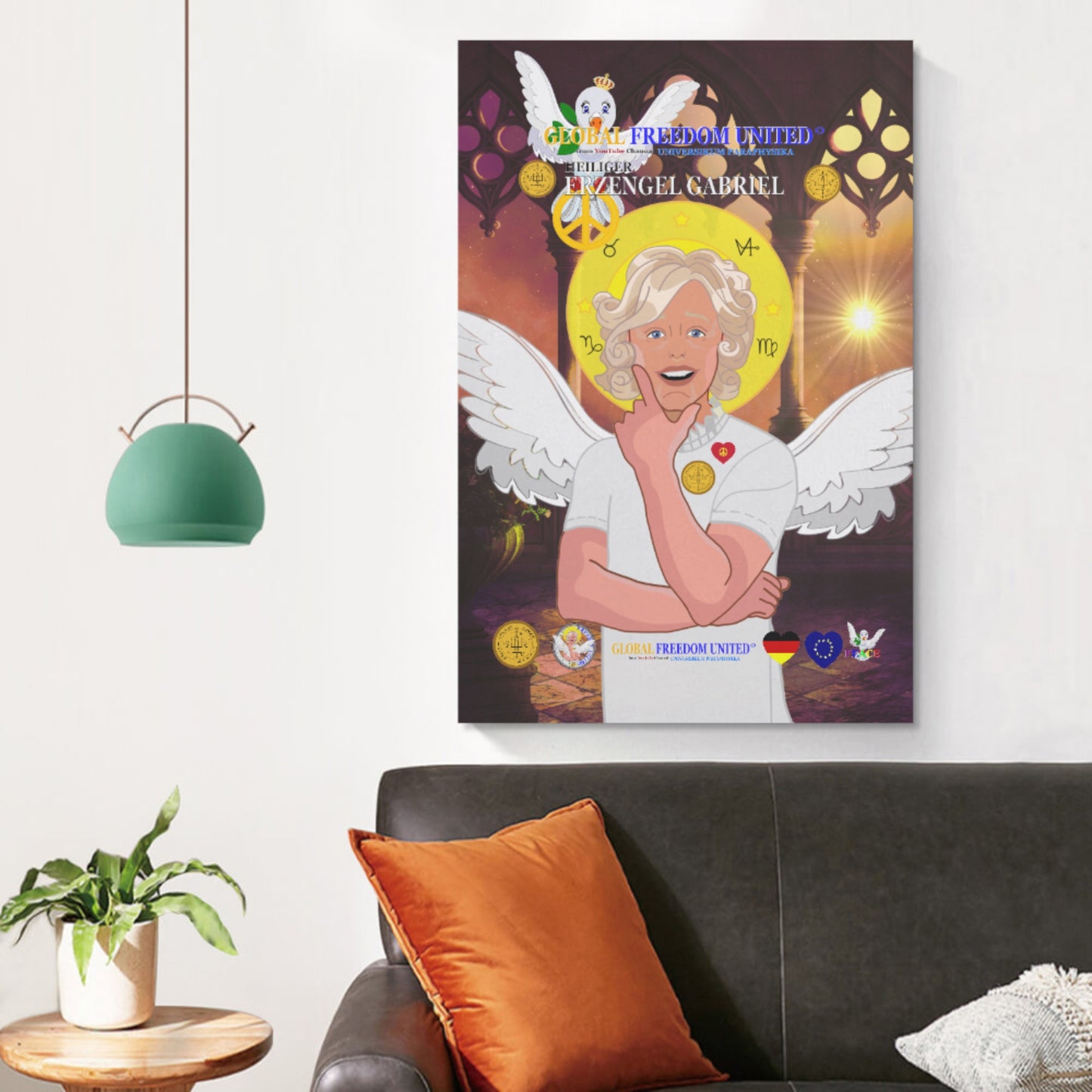 Plakat Global Freedom United Archangel Gabriel German