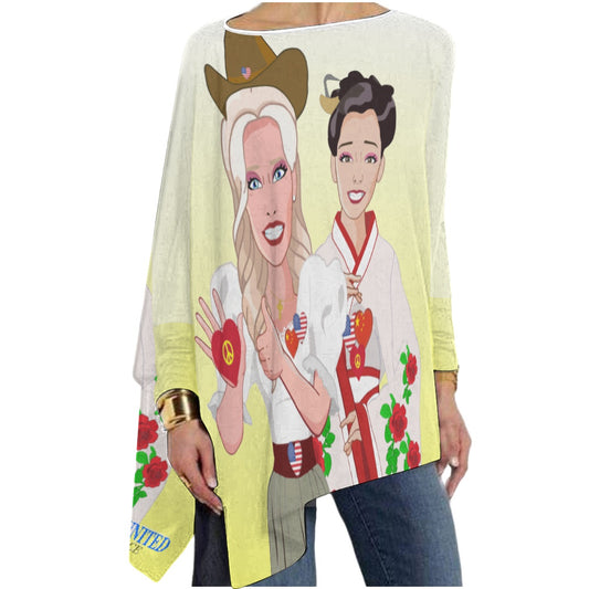 Pullover Long Sleeve T-shirt Global Freedom China & Usa Old Peace