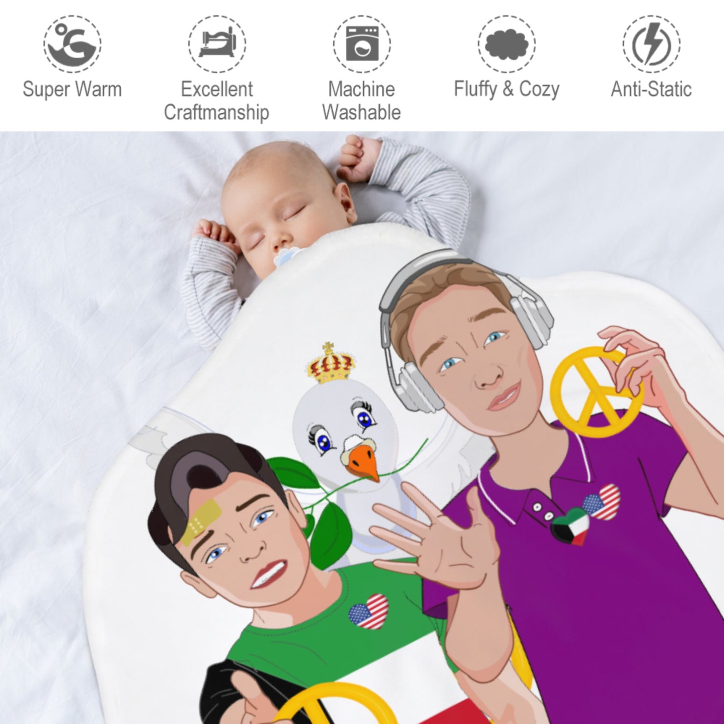 Blankets For Kits Global Freedom United Boy Kuwait & Usa