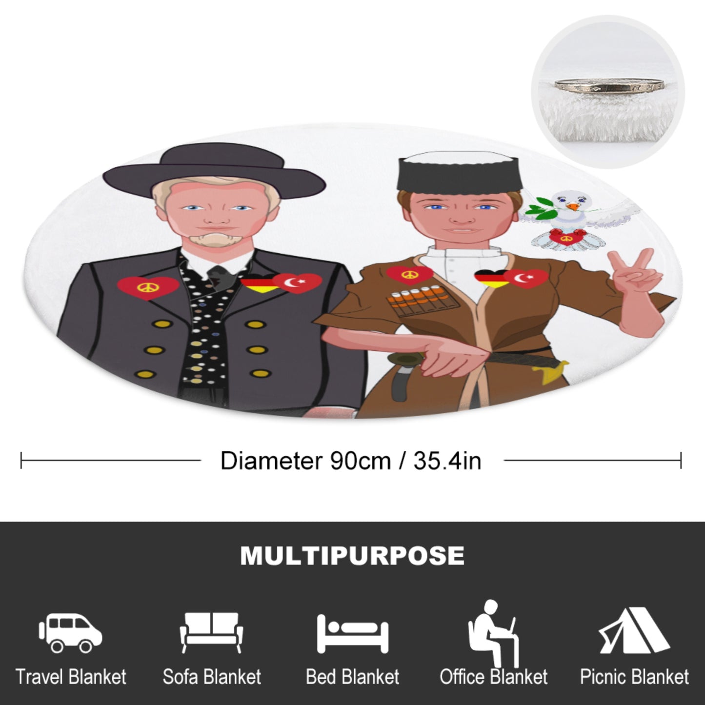 Blankets For Kits Global Freedom United Boys Turkey & Germany Old Peace