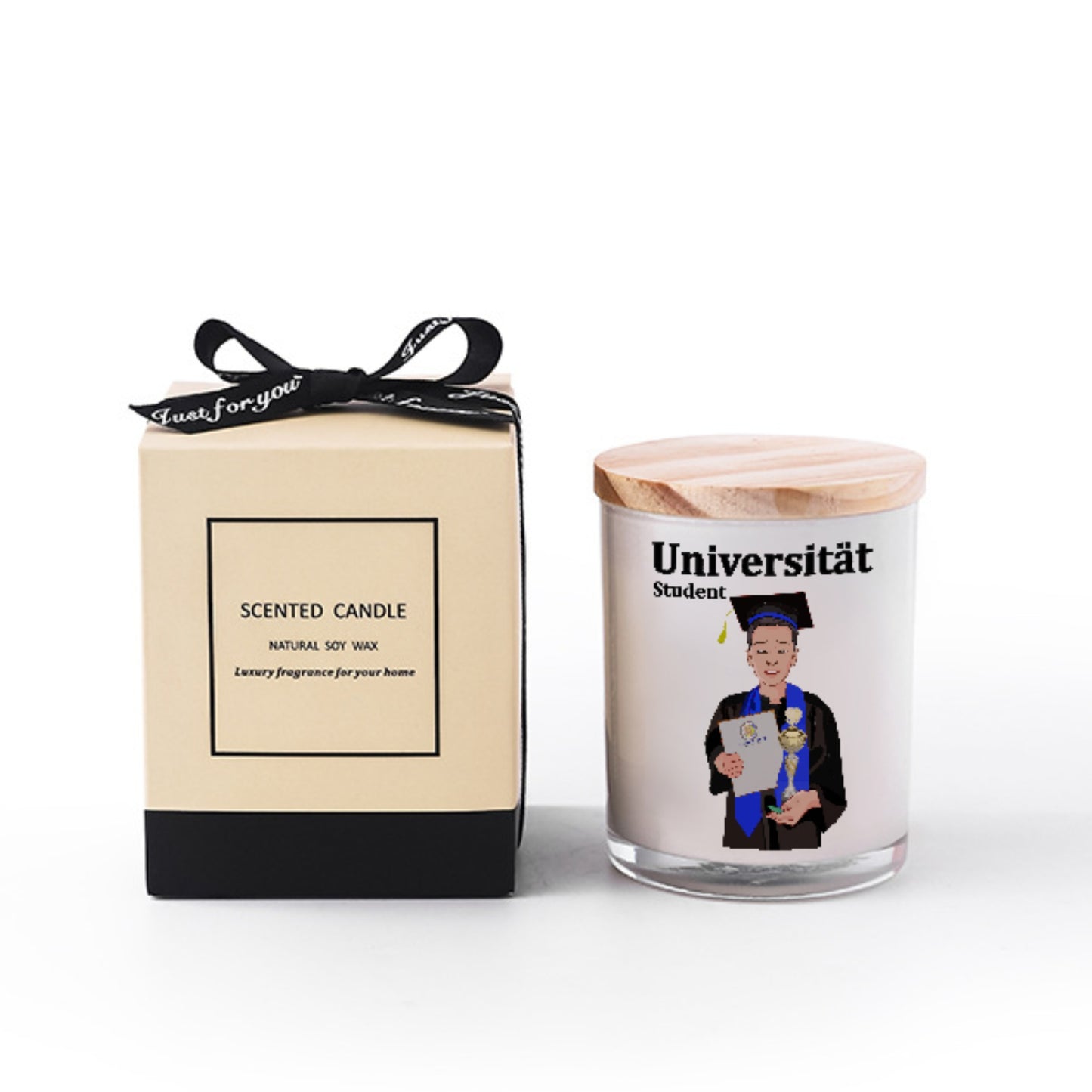 Scented Soy Candle Global Freedom United Asia Student Golden Place