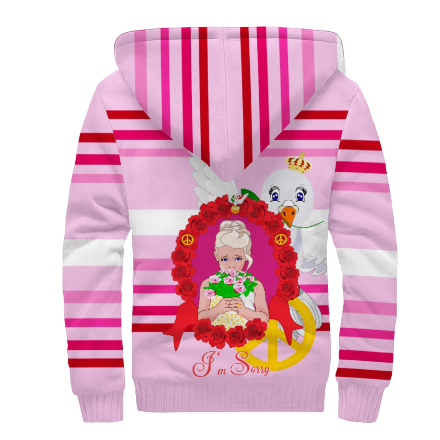 Plush Hoodie Global Freedom United I´m Sorry From A Girl