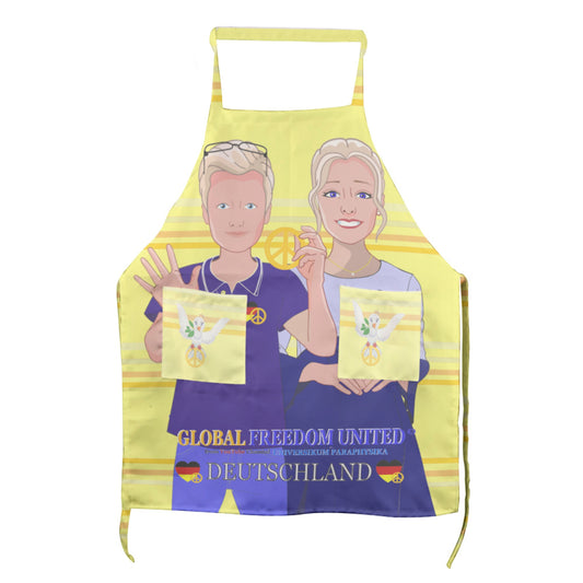 Apron GLOBAL FREEDOM UNITED© Couple Edition Germany V2 Yellow