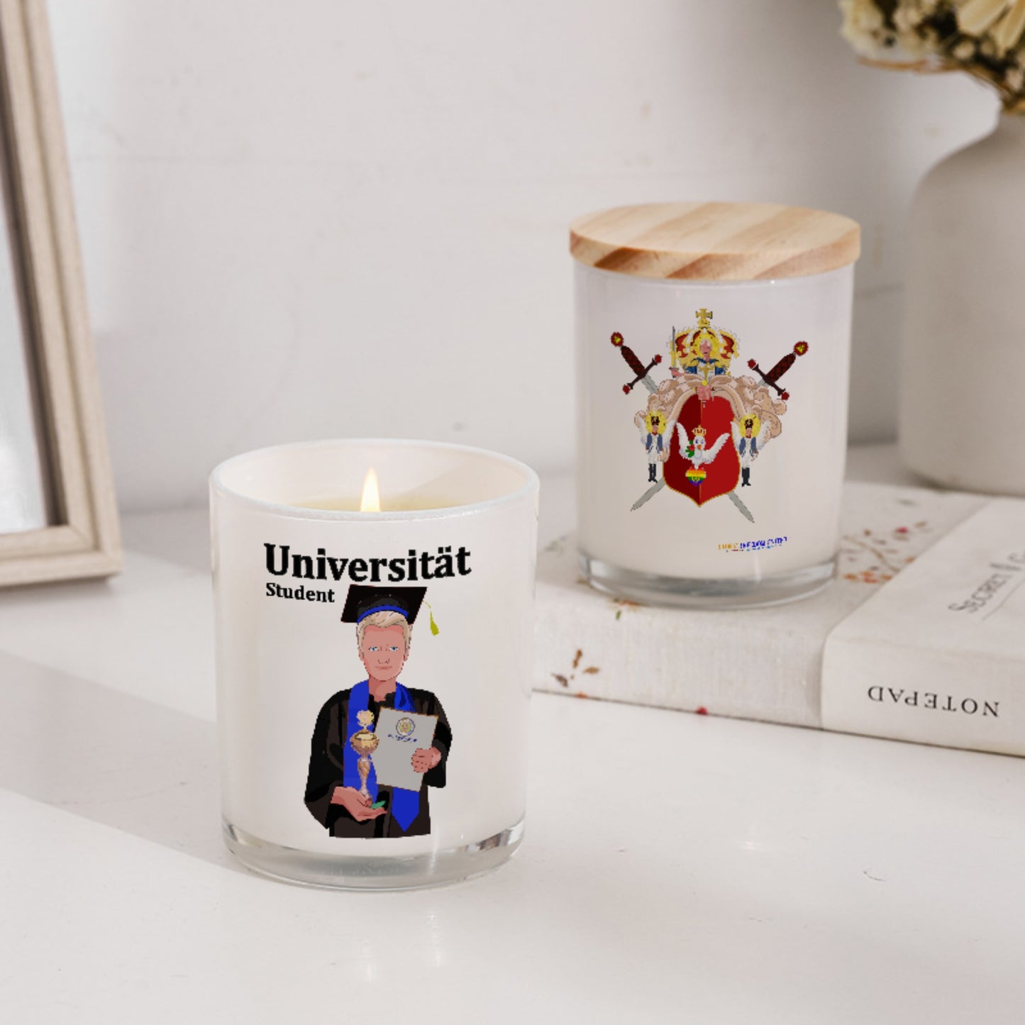 Scented Soy Candle Global Freedom United Student Boy Cooper Place Blond Hair 1