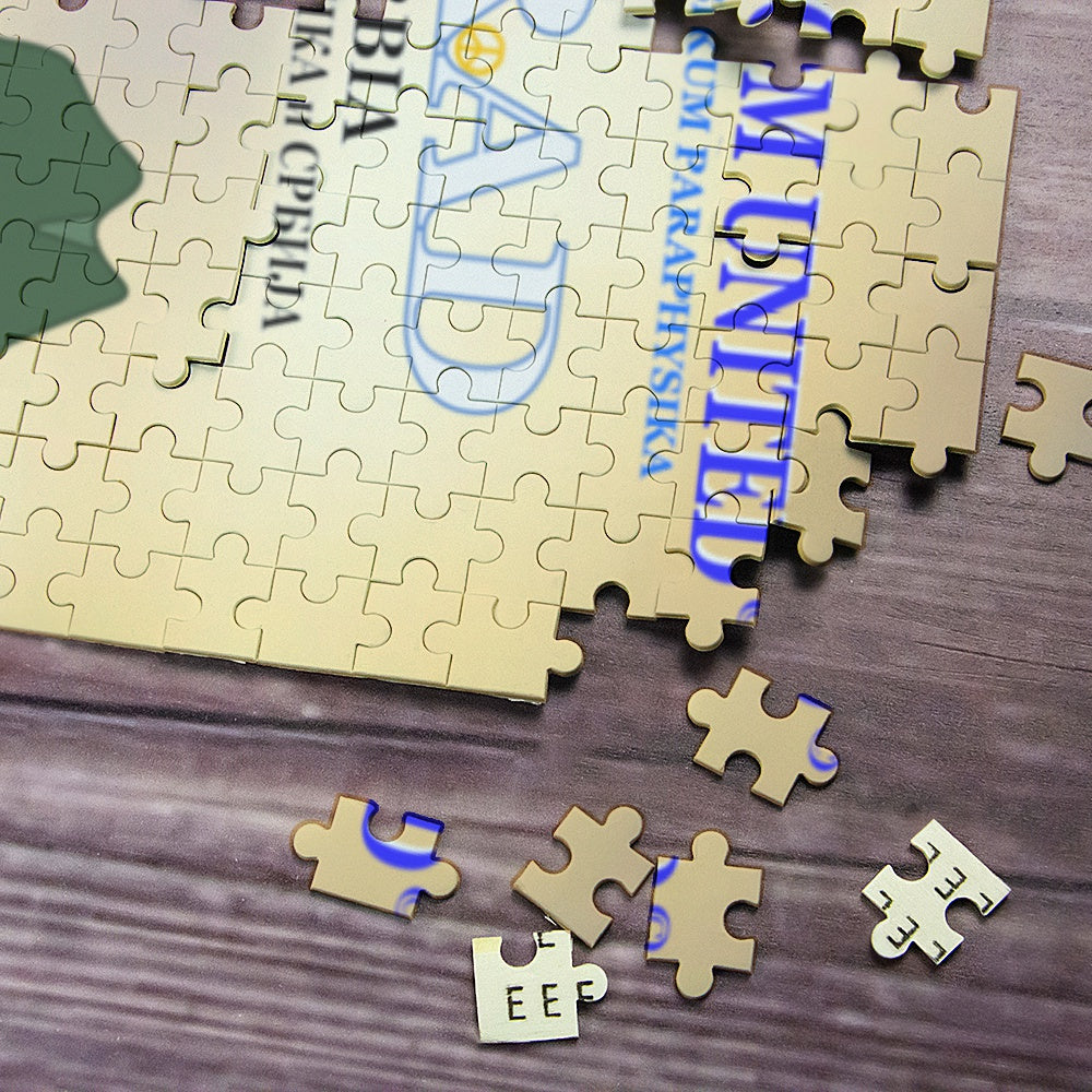 Paper Puzzle  GLOBAL FREEDOM UNITED© Women Serbia & Germany Belgrad