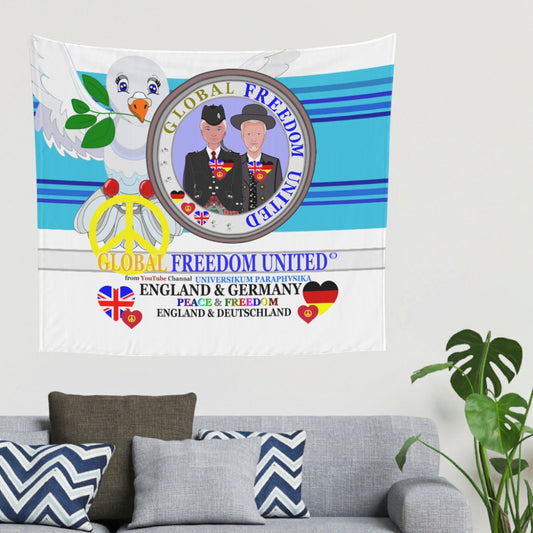 Tapestry Global Freedom United Men England & Germany Old Peace Blue 2