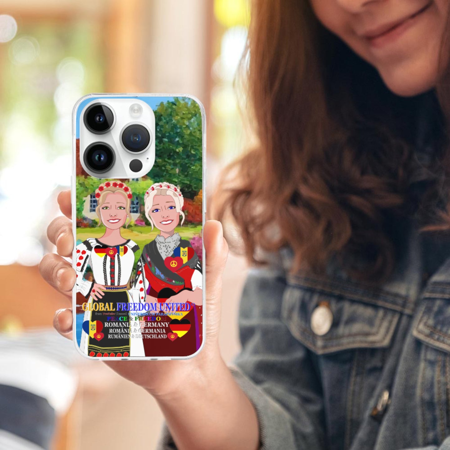 Mobile Phone Case GLOBAL FREEDOM UNITED© Women Romania & Germany