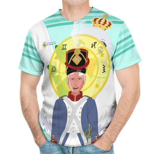 Men´s T-shirt Global Freedom United Erzengel Michael Light Green