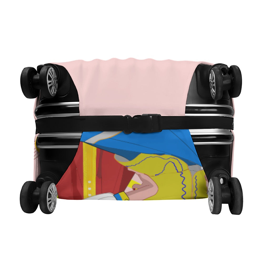 Luggage Cover Global Freedom United Women Russia & Ukraina Old Peace Pink