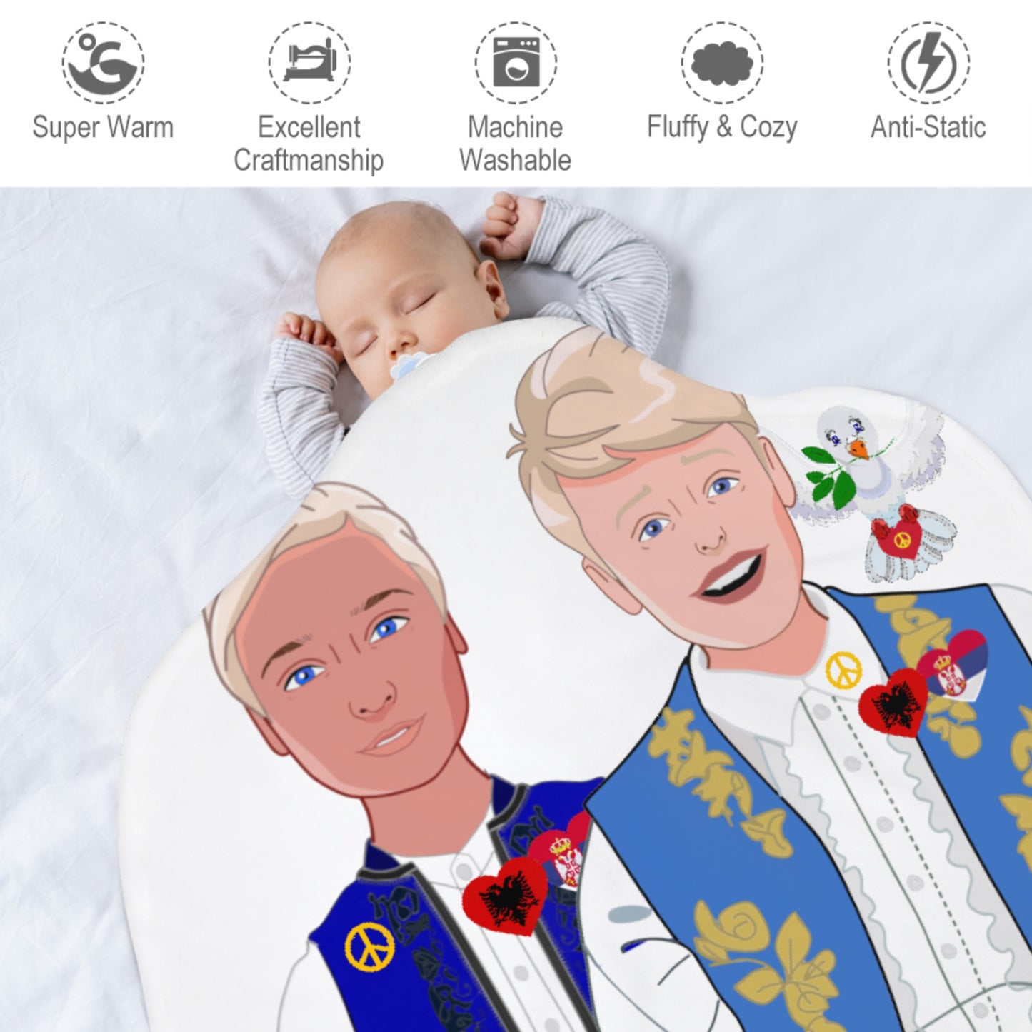 Blankets For Kits Global Freedom United Boys Albania & Serbia Old Peace