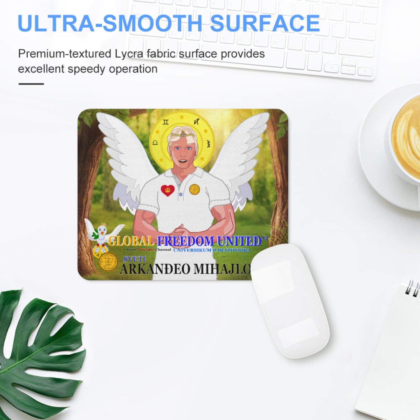 Mouse Pad Global Freedom United Archangel Michael Croatia V2