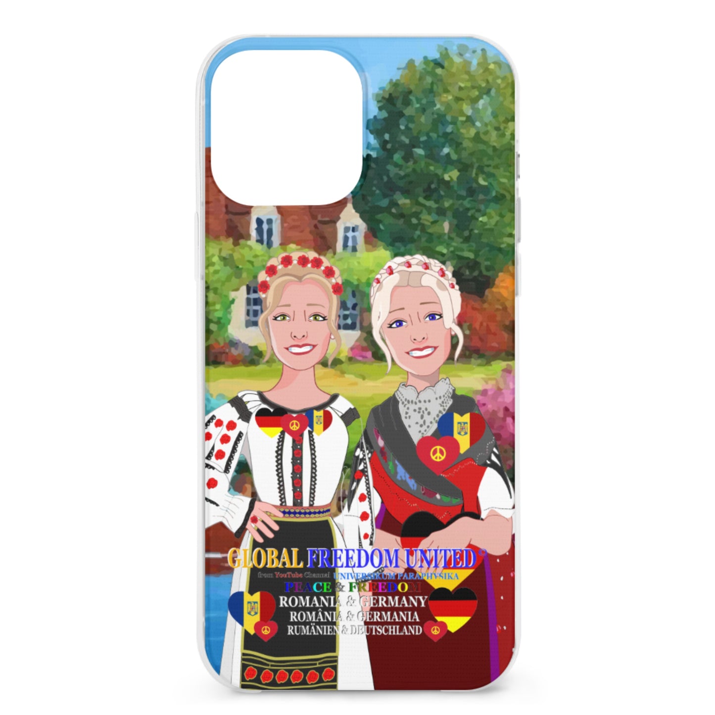 Mobile Phone Case GLOBAL FREEDOM UNITED© Women Romania & Germany