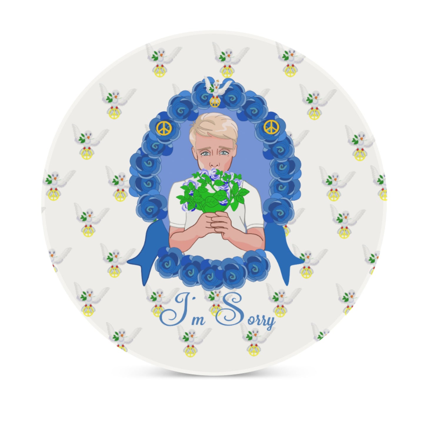 Ceramic Coaster Global Freedom United I´m Sorry From A Boy