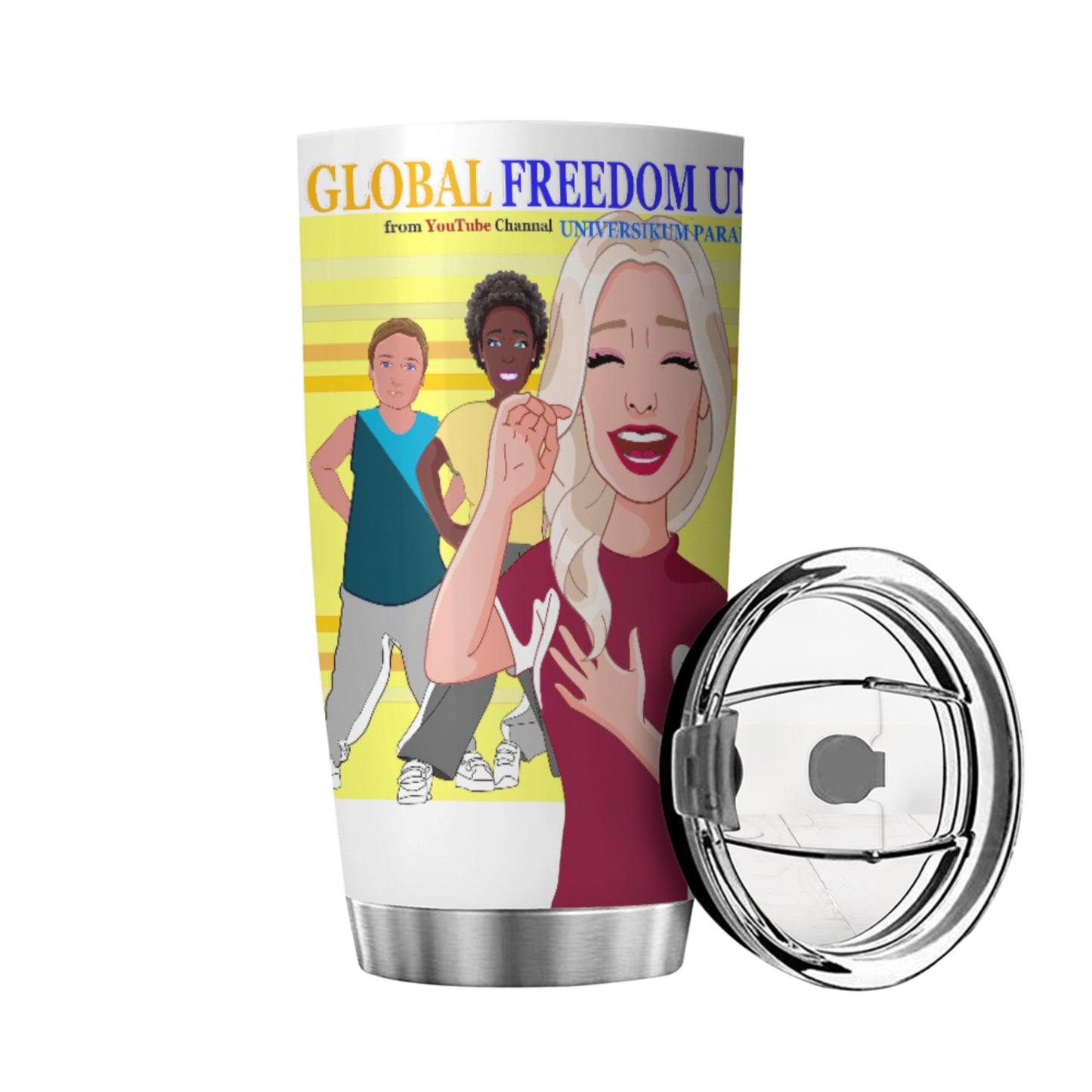 Tumbler Global Freedom United Gib Mobbing Keine Chance Gelb