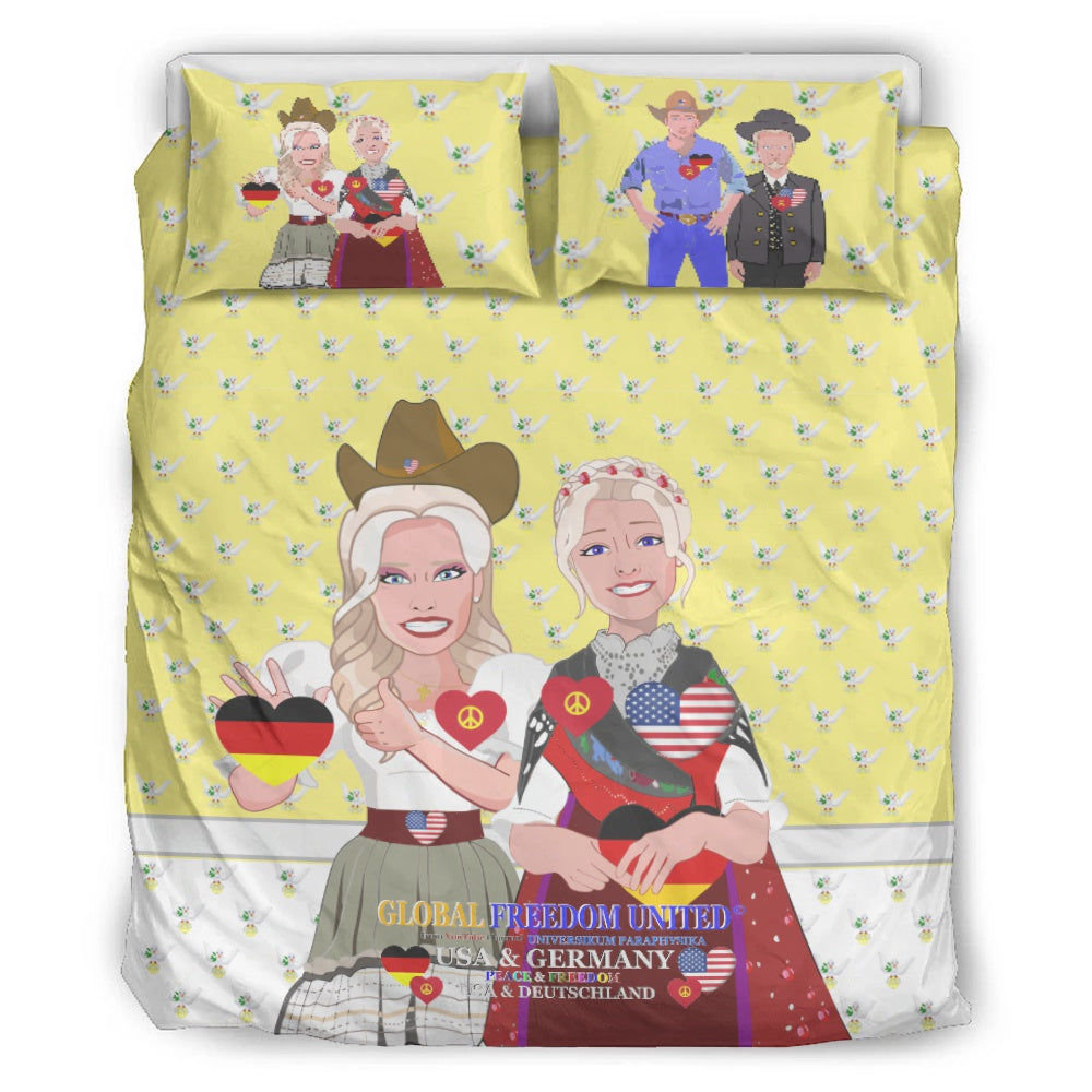 Bed Line GLOBAL FREEDOM UNITED© Women USA & Germany Yellow