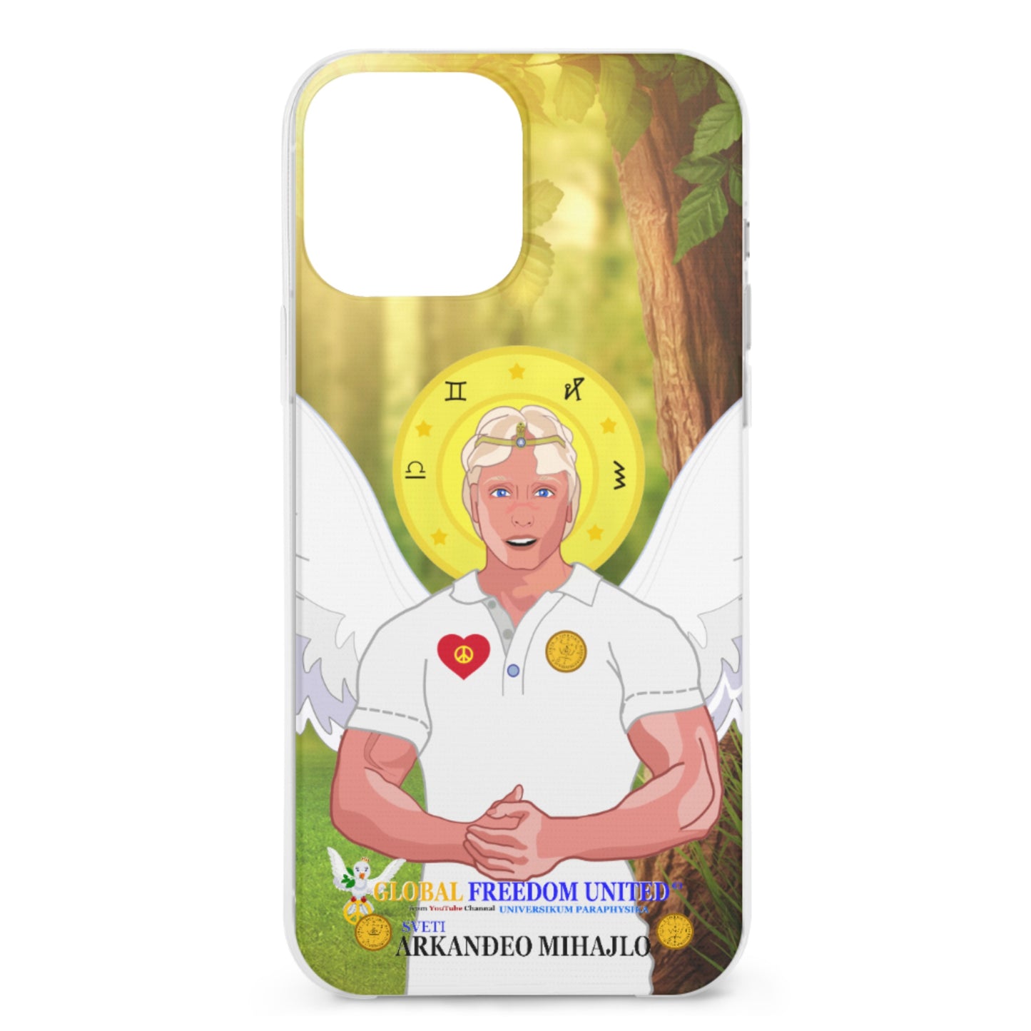 Phone Case GLOBAL FREEDOM UNITED© Archangel Michael Croatia V2