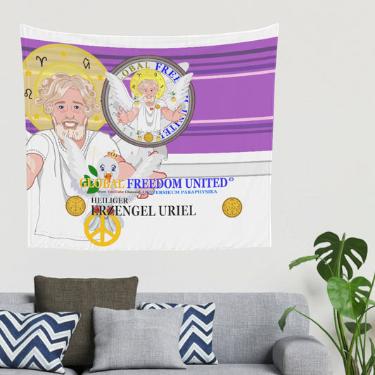 Tapestry Global Freedom United Archangel Uriel German Lilac