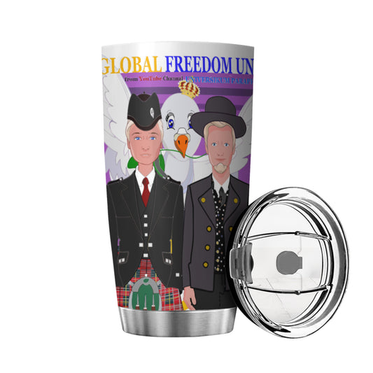 Tumbler Global Freedom United Men England & Germany Old Peace Lilac