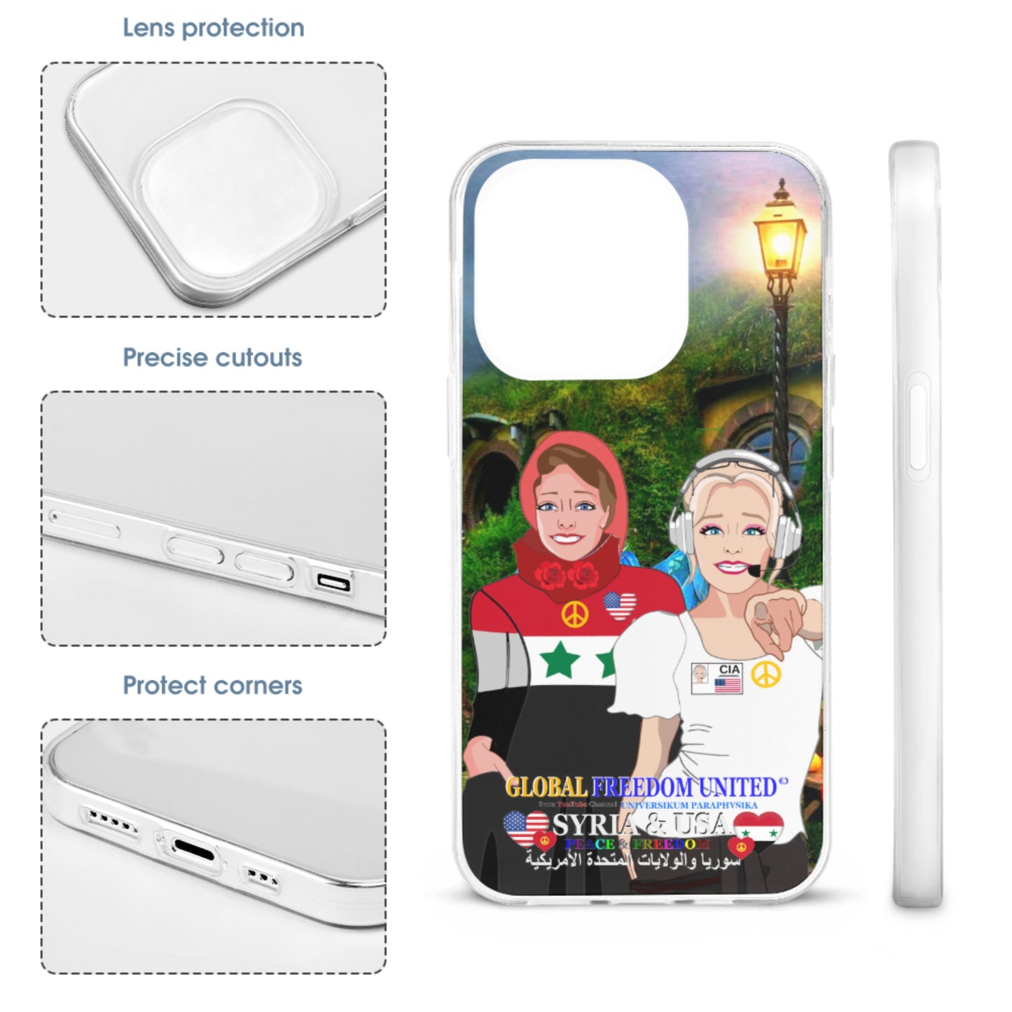 Mobile Phone Case GLOBAL FREEDOM UNITED© Women Syria & USA